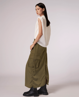 IUTILA Skirt,BROWN, large image number 1