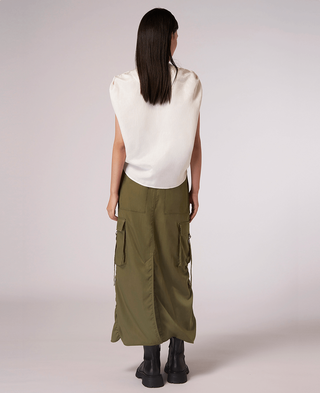 IUTILA Skirt,BROWN, large image number 2