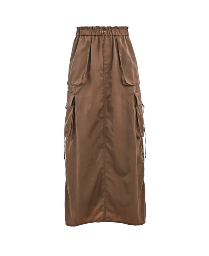 IUTILA Skirt,BROWN, medium